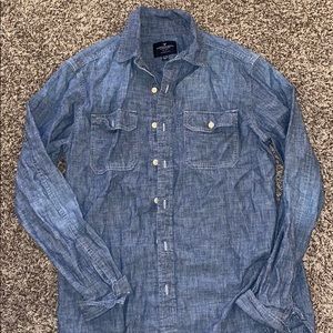 American Eagle Blue Jean Top